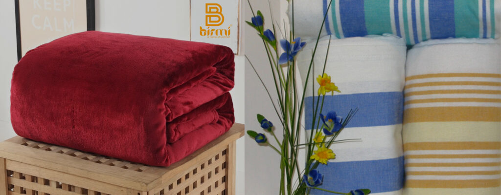 Red mink blanket by BirmiGroup who are one of the best blanket supplier in India.