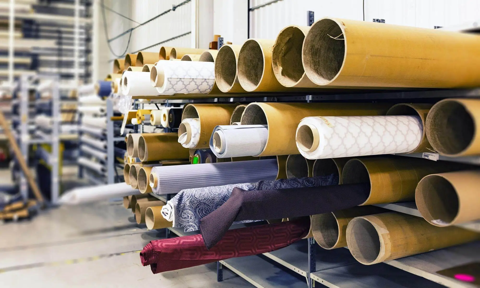 Textile exporters from Panipat having a huge range of raw material.